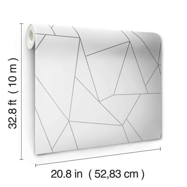 nazca-wallpaper-whitesilver-york-wallcoverings-nw3501 - York Wallcoverings Wallpaper