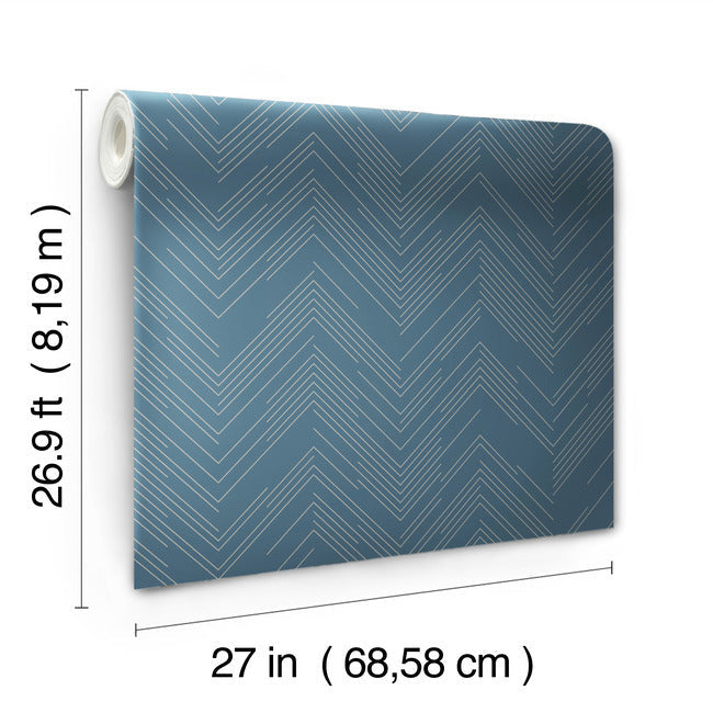 polished-chevron-wallpaper-blue-silver-york-wallcoverings-md7224