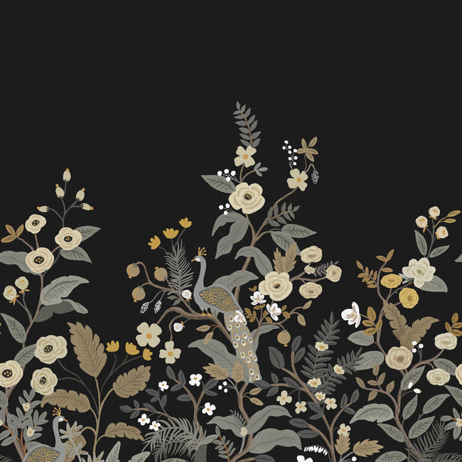 peacock-mural-black-york-wallcoverings-rp7399m