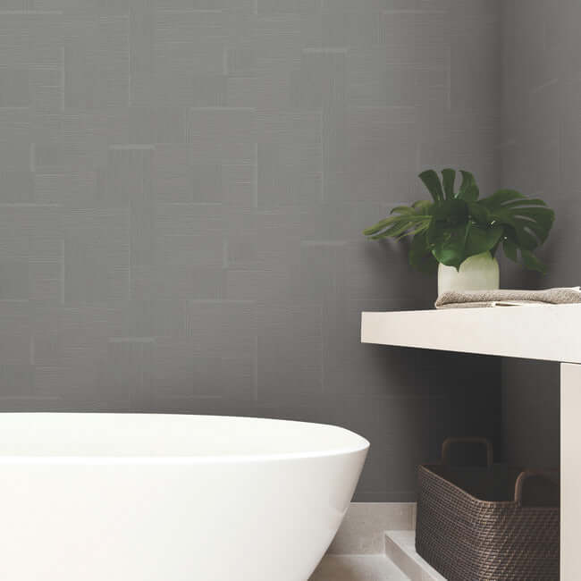 contour-wallpaper-gunmetal-york-wallcoverings-oi0705 - York Wallcoverings Wallpaper
