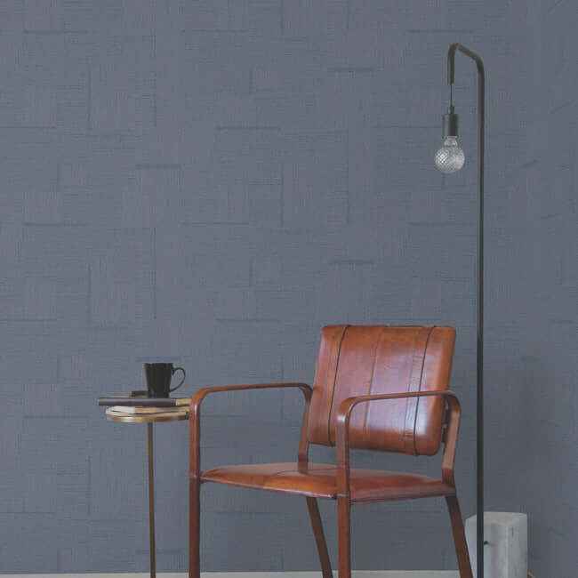 Contour Navy Wallpaper - York Wallcoverings - OI0706 - York Wallcoverings Wallpaper