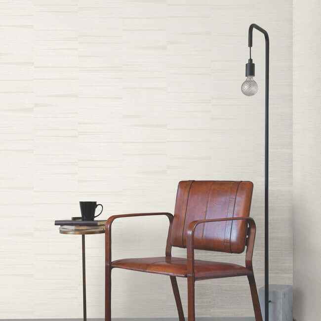 Line Stripe Putty Wallpaper - York Wallcoverings - OI0666 - York Wallcoverings Wallpaper