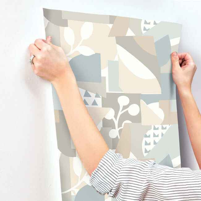 Cut Outs Sky Blue Wallpaper - York Wallcoverings - OI0673 - York Wallcoverings Wallpaper