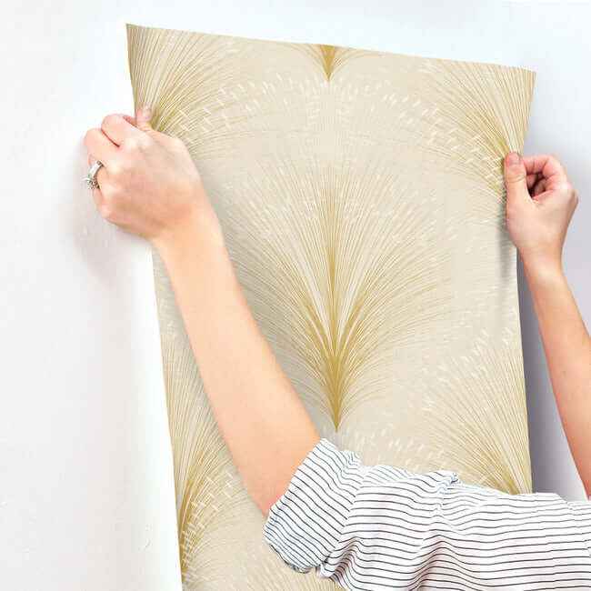 Papyrus Plume Ivory Wallpaper - York Wallcoverings - OI0683 - York Wallcoverings Wallpaper
