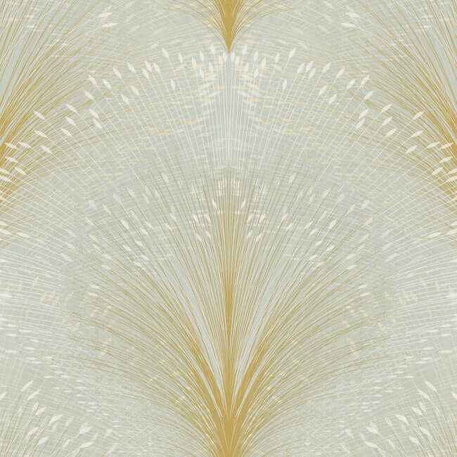 Papyrus Plume Sage Wallpaper - York Wallcoverings - OI0682 - York Wallcoverings Wallpaper