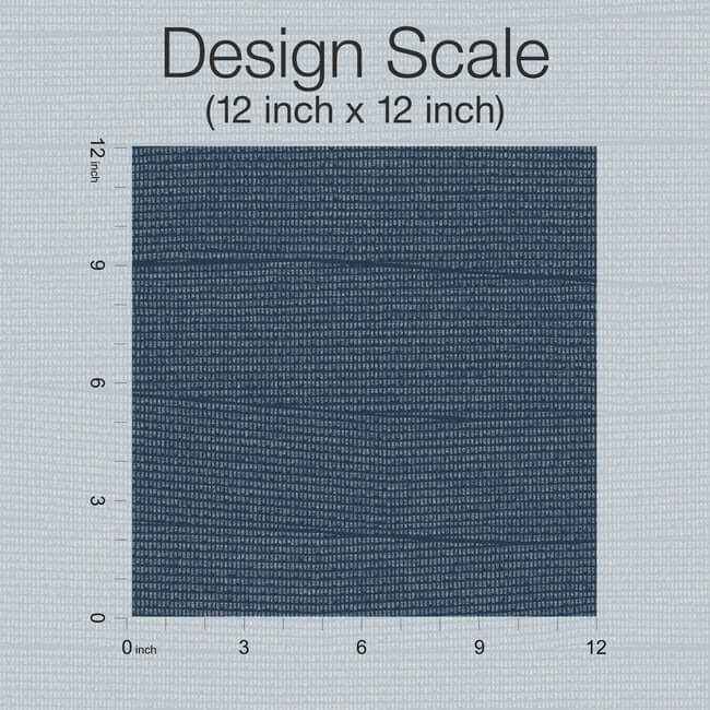 Natural Grid Navy Wallpaper - York Wallcoverings - OI0694 - York Wallcoverings Wallpaper