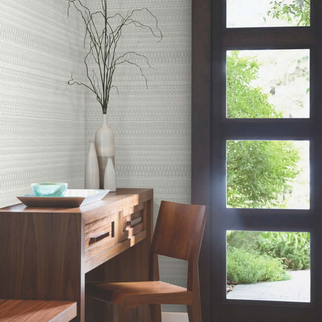 tapestry-stitch-wallpaper-gray-york-wallcoverings-oi0623 - York Wallcoverings Wallpaper