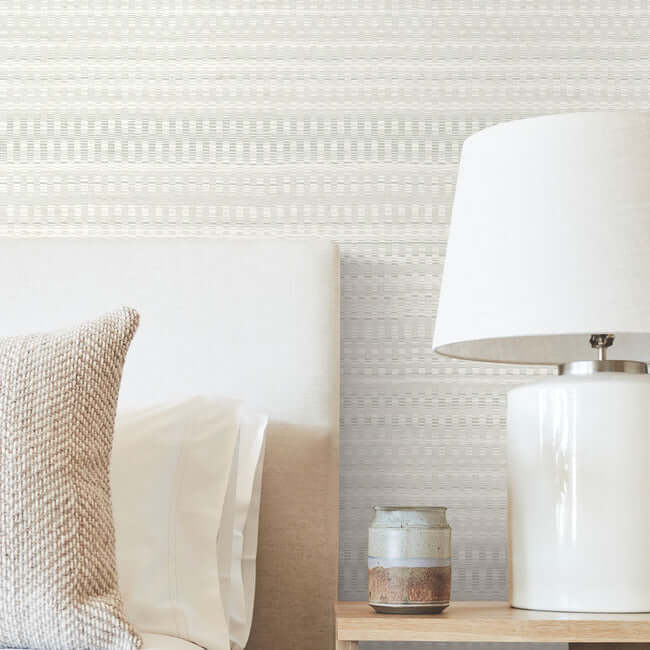 tapestry-stitch-wallpaper-gray-york-wallcoverings-oi0623 - York Wallcoverings Wallpaper