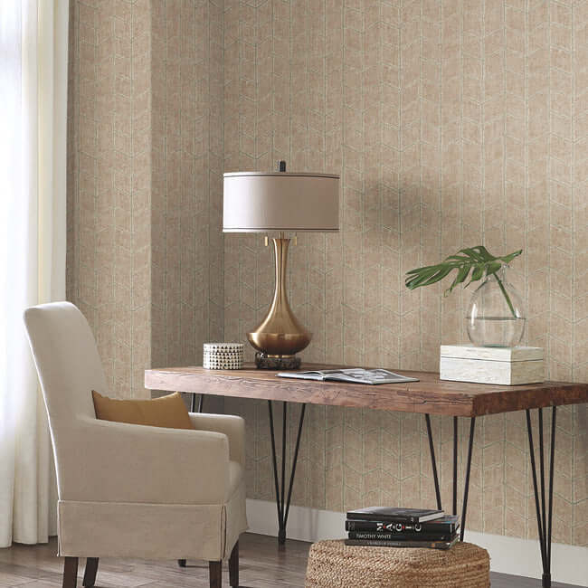 flatiron-geometric-wallpaper-brick-york-wallcoverings-oi0646 - York Wallcoverings Wallpaper