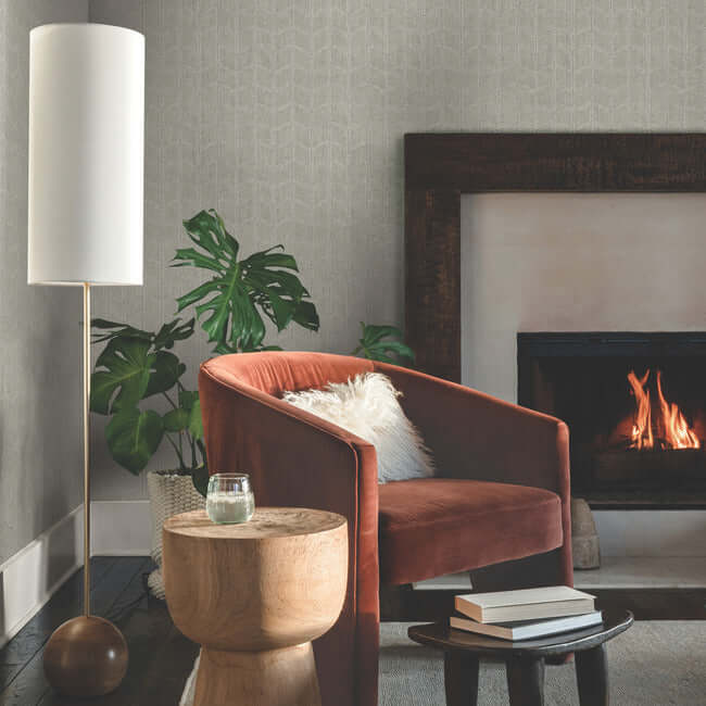 flatiron-geometric-wallpaper-cement-york-wallcoverings-oi0645 - York Wallcoverings Wallpaper