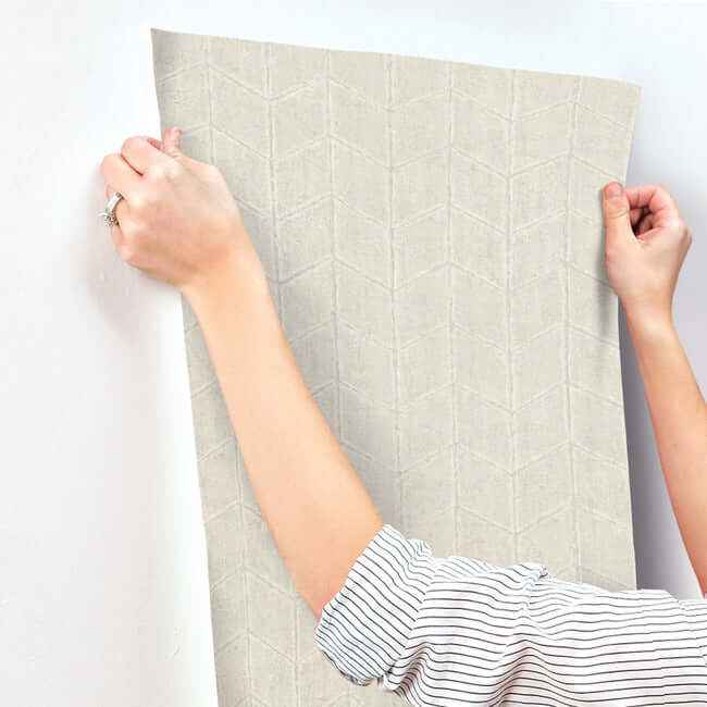 Flatiron Geometric Wallpaper Pearl Gray - York Wallcoverings - OI0644 - York Wallcoverings Wallpaper