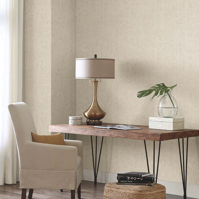 flatiron-geometric-taupe-wallpaper-york-wallcoverings-oi0643 - York Wallpaper Wallpaper