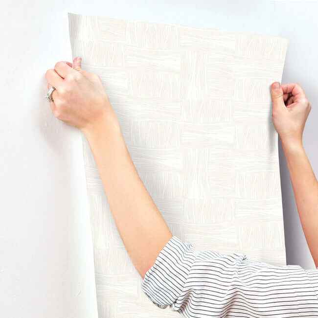 Wicker Dot Ivory Wallpaper - York Wallcoverings - OI0636 - York Wallcoverings Wallpaper