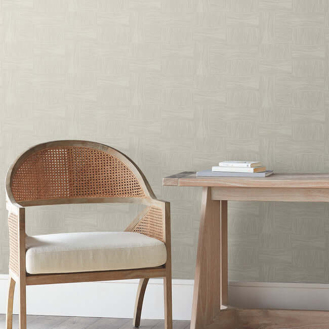 wicker-dot-wallpaper-light-taupe-york-wallcoverings-oi0633 - York Wallcoverings Wallpaper