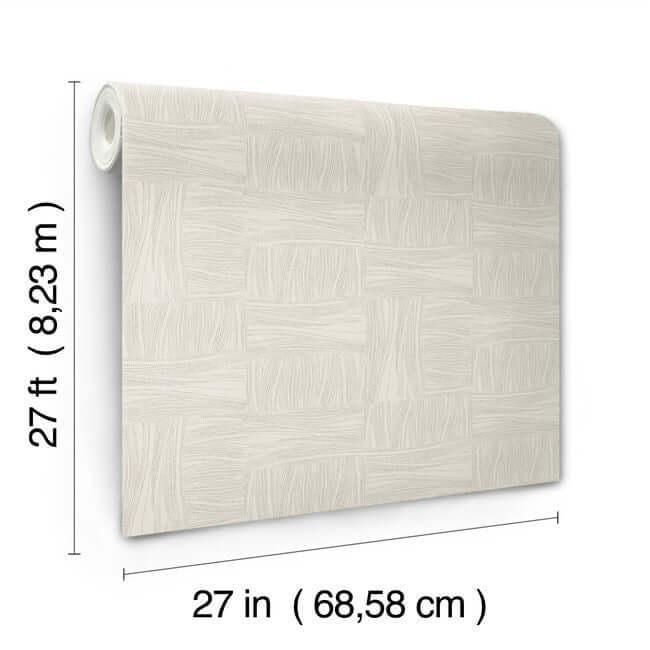 wicker-dot-wallpaper-light-taupe-york-wallcoverings-oi0633 - York Wallcoverings Wallpaper