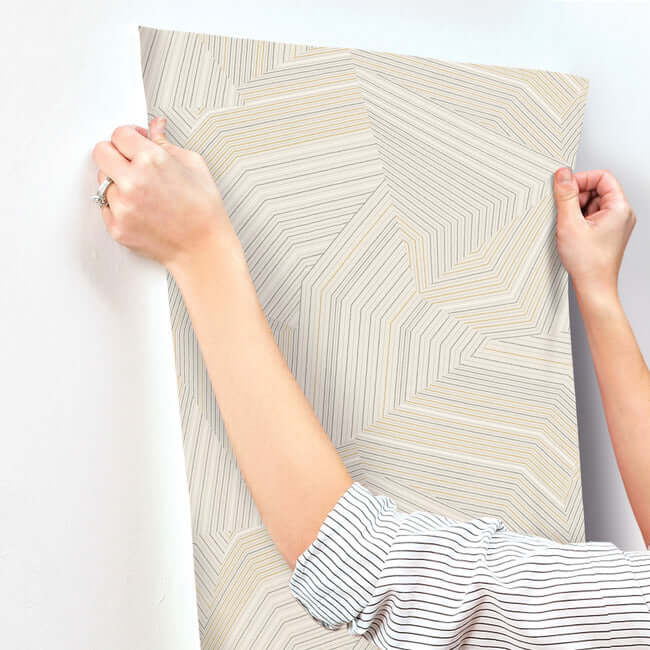 dotted-maze-wallpaper-taupe-york-wallcoverings-oi0612 - York Wallcoverings Wallpaper