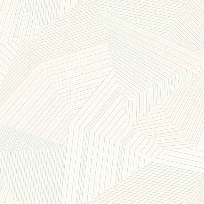 Dotted Maze White Wallpaper - York Wallcoverings - OI0615 - York Wallcoverings Wallpaper