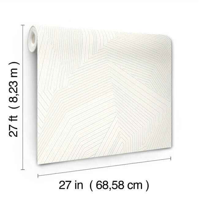 Dotted Maze White Wallpaper - York Wallcoverings - OI0615 - York Wallcoverings Wallpaper