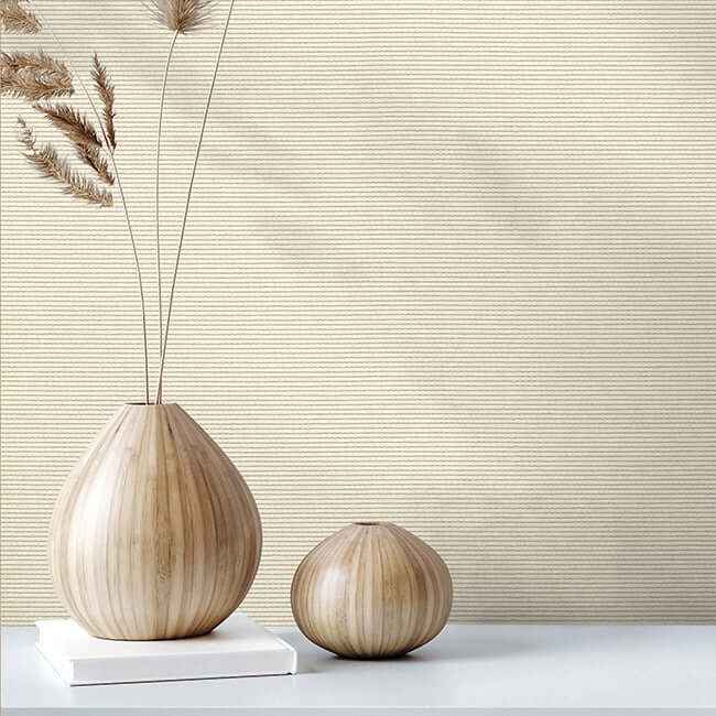 Varna Linen Wallpaper - York Wallcoverings - HW3663R - York Wallcoverings Wallpaper