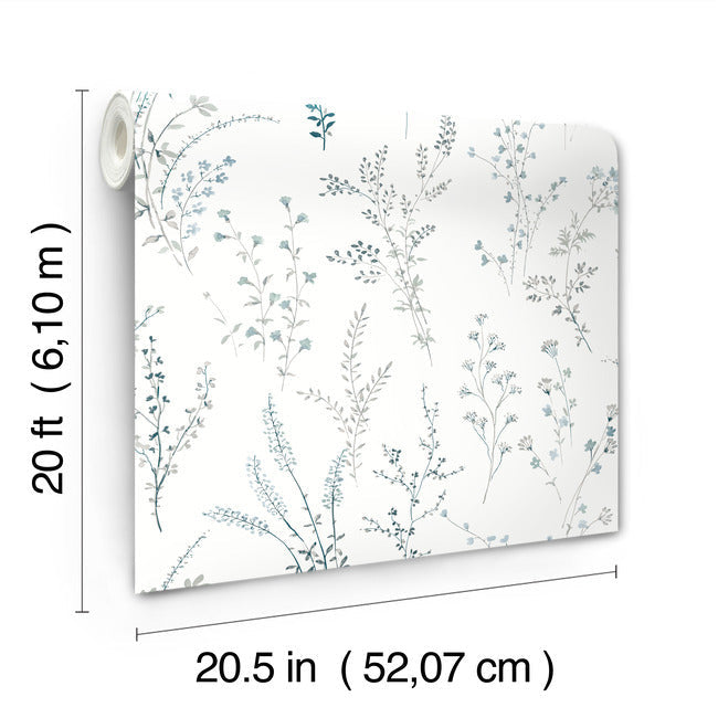 wildflower-sprigs-peel-and-stick-wallpaper-blue-green-york-wallcoverings-psw1523rl