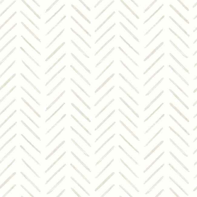 Painted Herringbone Sand Peel & Stick Wallpaper - York Wallcoverings - PSW1529RL