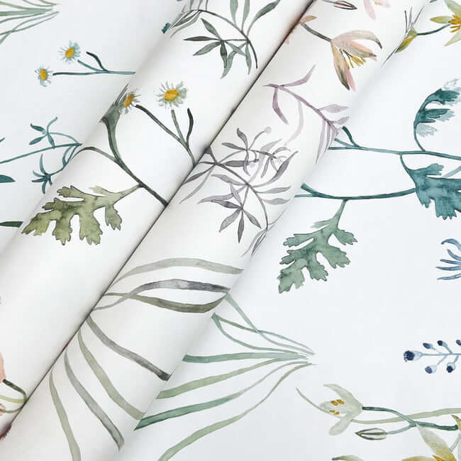 alpine-botanical-peel-and-stick-wallpaper-blue-york-wallcoverings-psw1520rl - York Wallcoverings Wallpaper