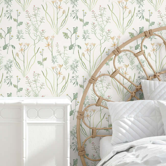 alpine-botanical-peel-and-stick-wallpaper-peach-york-wallcoverings-psw1519rl - York Wallcoverings Wallpaper
