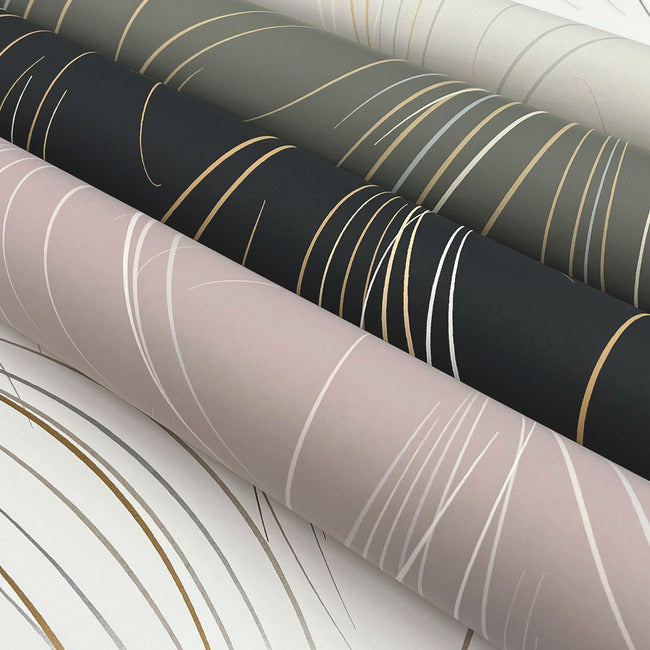 graceful-wisp-wallpaper-black-york-wallcoverings-ev3938 - York Wallcoverings Wallpaper