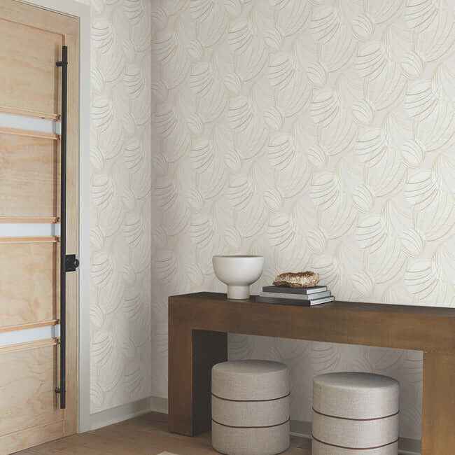 Floating Lanterns Blonde Wallpaper - York Wallcoverings - EV3906