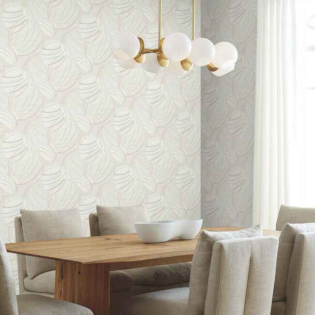 Floating Lanterns Blonde Wallpaper - York Wallcoverings - EV3906 - York Wallcoverings Wallpaper