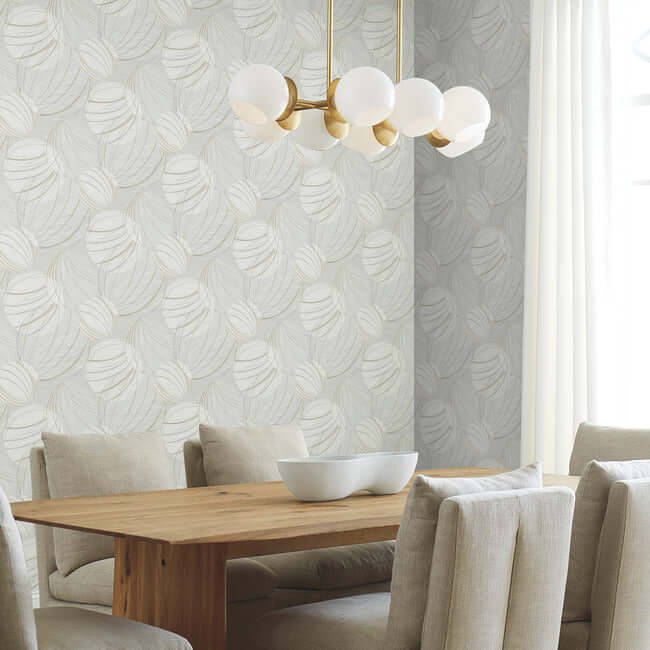 floating-lanterns-light-grey-wallpaper-york-wallcoverings-ev3907 - York Wallpaper Wallpaper