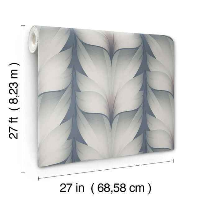 Lotus Light Stripe Steel Wallpaper - York Wallcoverings - EV3951 - York Wallcoverings Wallpaper
