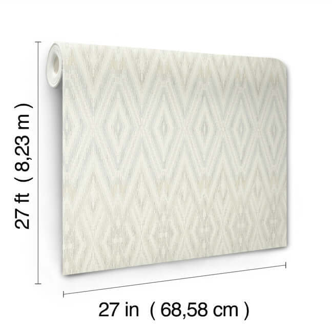 diamond-marquise-blue-neutral-wallpaper-york-wallcoverings-ev3914 - York Wallpaper Wallpaper