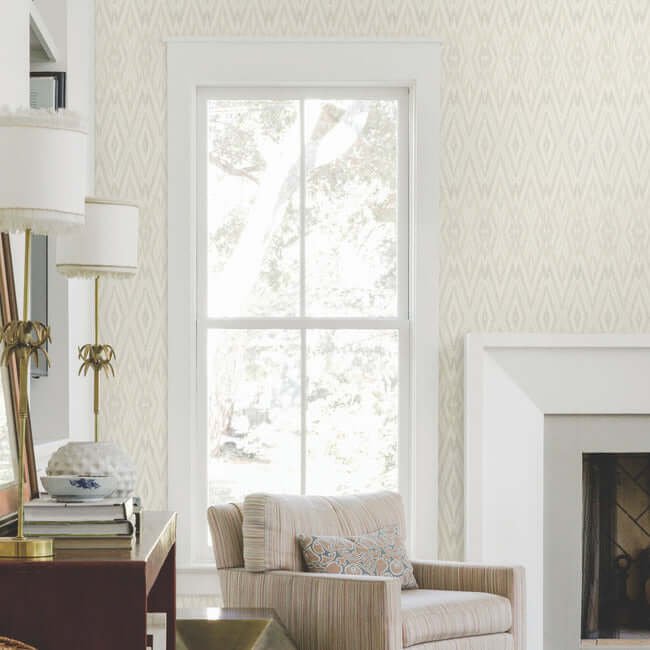diamond-marquise-light-neutral-wallpaper-york-wallcoverings-ev3913 - York Wallpaper Wallpaper