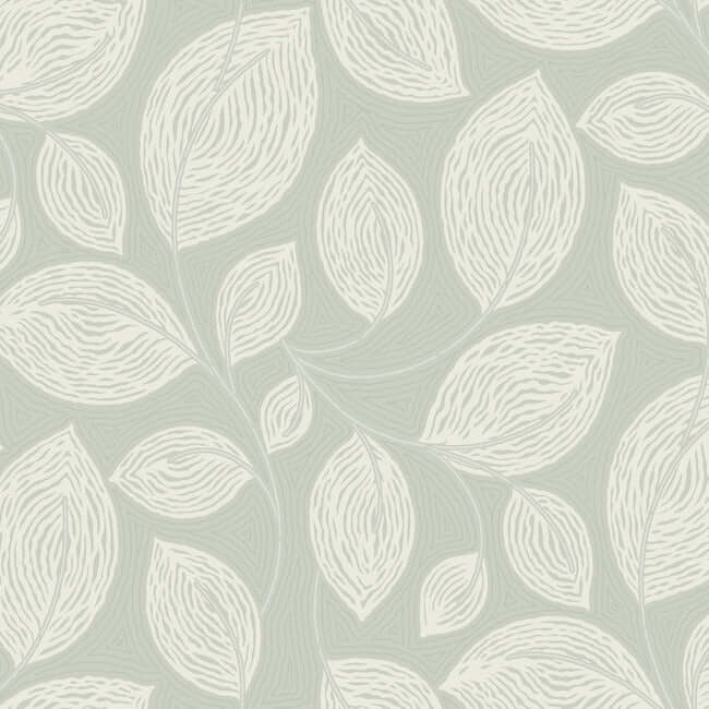 contoured-leaves-green-wallpaper-york-wallcoverings-ev3921 - York Wallpaper Wallpaper