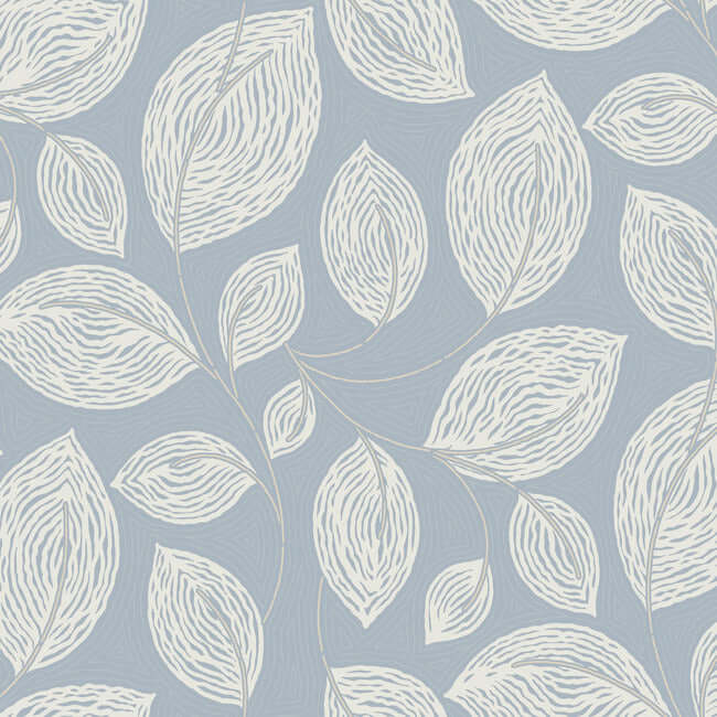 contoured-leaves-indigo-blue-wallpaper-york-wallcoverings-ev3925