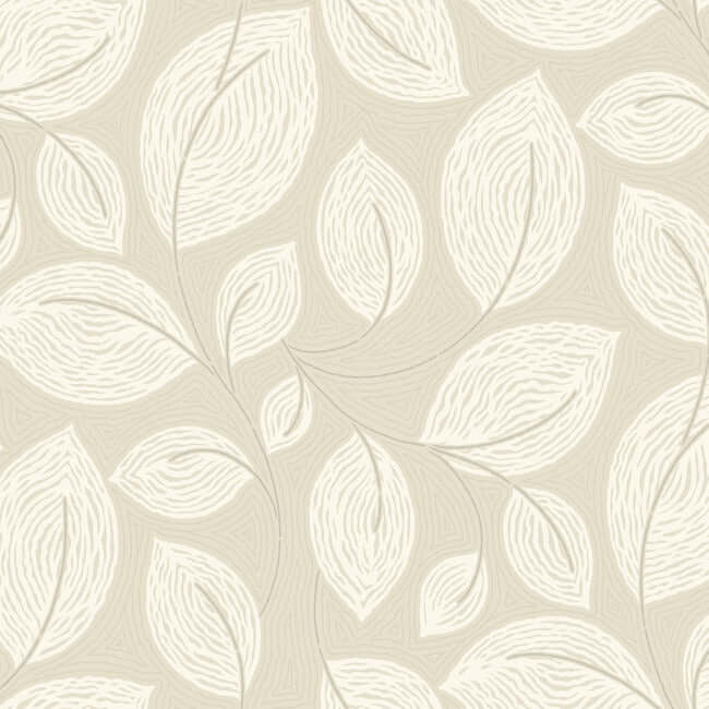 contoured-leaves-sand-wallpaper-york-wallcoverings-ev3923