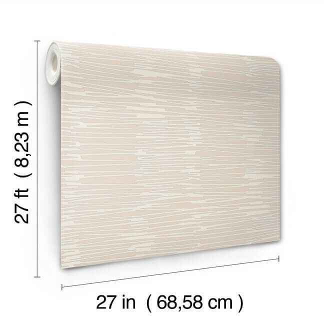 Water Reed Thatch Clay & Silver Wallpaper - York Wallcoverings - AG2091 - York Wallcoverings Wallpaper