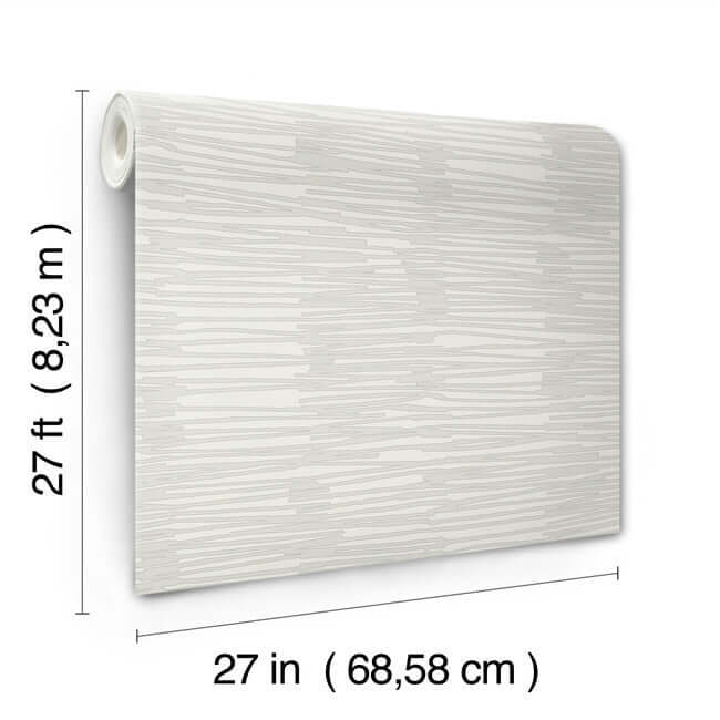water-reed-thatch-dove-silver-wallpaper-york-wallcoverings-ag2092 - York Wallcoverings Wallpaper