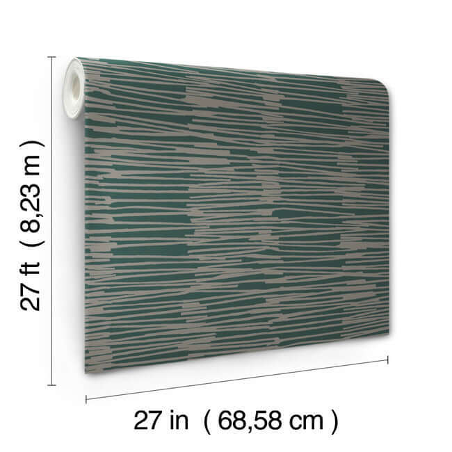water-reed-thatch-forest-silver-wallpaper-york-wallcoverings-ag2094 - York Wallcoverings Wallpaper