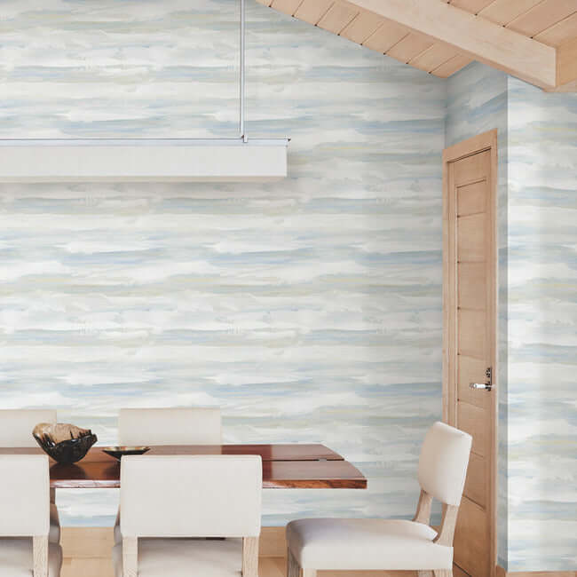 on-the-horizon-blue-yellow-wallpaper-york-wallcoverings-ag2010 - York Wallpaper Wallpaper