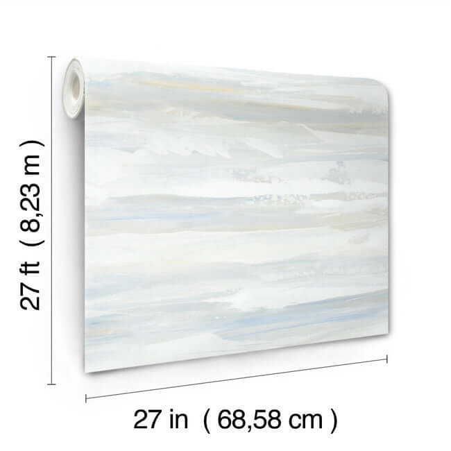on-the-horizon-blue-yellow-wallpaper-york-wallcoverings-ag2010 - York Wallpaper Wallpaper