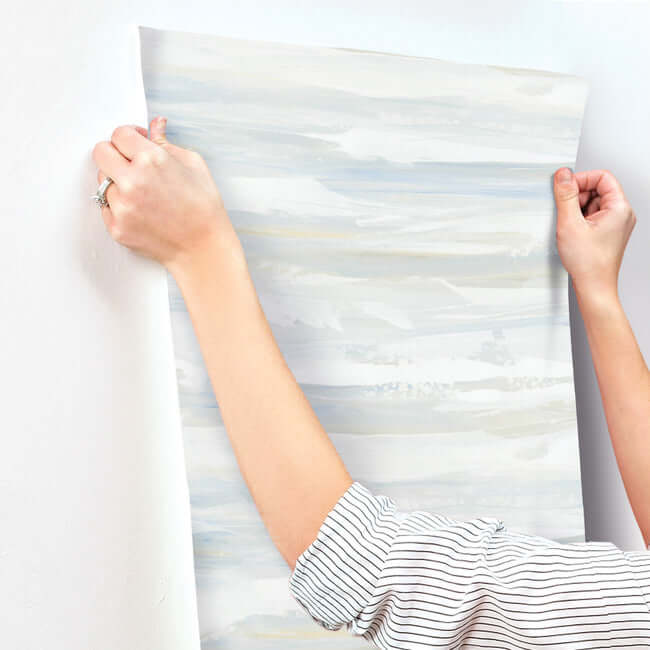 on-the-horizon-blue-yellow-wallpaper-york-wallcoverings-ag2010 - York Wallpaper Wallpaper