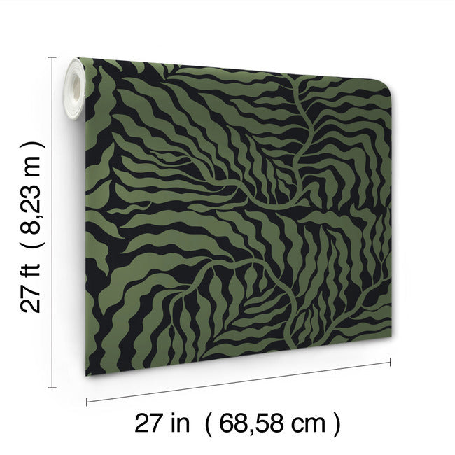 fern-fronds-wallpaper-black-green-york-wallcoverings-ag2061