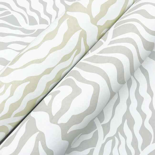 Fern Fronds Light Green & White Wallpaper - York Wallcoverings - AG2065
