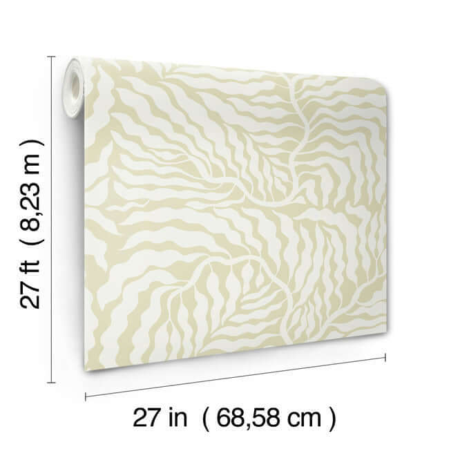 fern-fronds-light-green-white-wallpaper-york-wallcoverings-ag2065 - York Wallpaper Wallpaper