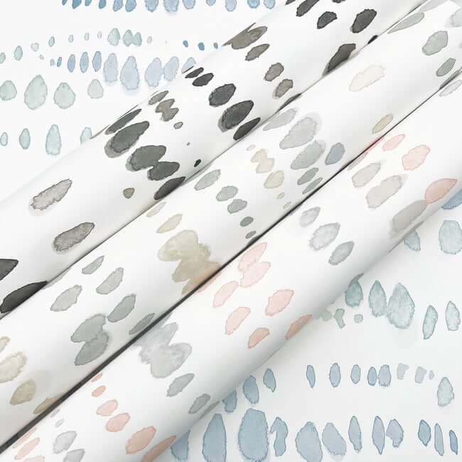 dewdrops-black-taupe-wallpaper-york-wallcoverings-ag2046 - York Wallcoverings Wallpaper