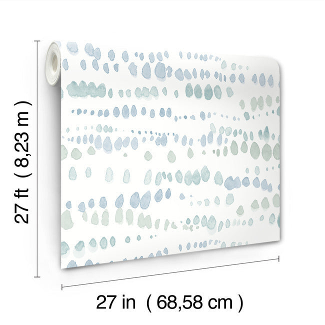 lisa-audit-dewdrops-wallpaper-blue-york-wallcoverings-ag2045