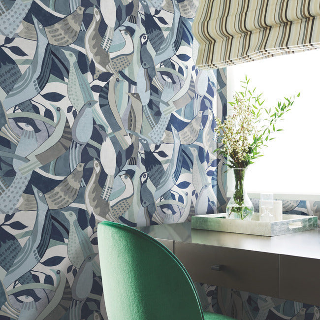 fauvist-flock-wallpaper-blue-york-wallcoverings-ag2015