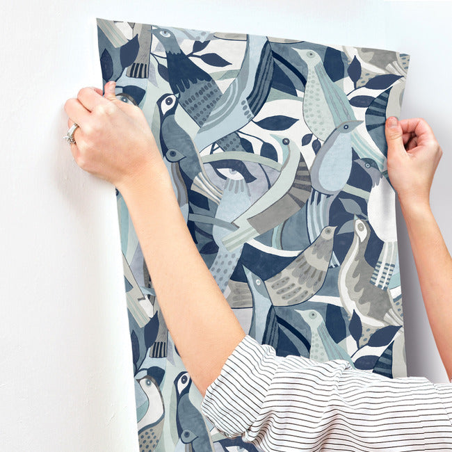 fauvist-flock-wallpaper-blue-york-wallcoverings-ag2015
